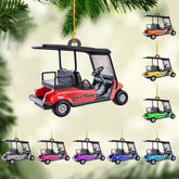 AOVL Personalized Golf Bag Christmas Ornaments Gift for Golf Lover Custom Golf Bag Ornament Ornament for Christmas Tree Hanging Gifts Golf Gifts for Men Dad Golf Cart Ornament (GCO9)