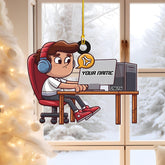 Personalized Computer Ornament, Computer Ornaments for PC Game Player, Computer Christmas Ornament, Computer Gamer Ornament, Computer Ornaments for Christmas Tree, PC Decorations Gaming (ON639)