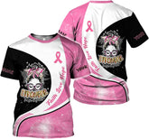 Ligthuy Personalized Name Breast Cancer Shirt - Survivor Shirts, Pink Cancer Tee S-5XL