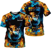 Mostprints Personalized Name Bowling Shirts for Men and Women 3D, Bowling Shirts for Team Bowling, Bowling Shirts Gift