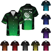 Generic Personalized Dart Hawai Shirt - Men's Unisex-Adults Hawaiian Dart Team League Hawaiian Shirt - Short Sleeve Button Down - Multi, Large