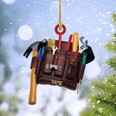 mostprints Personalized Mechanic Tools Ornaments, Custom Mechanic Christmas Ornaments, Mechanic Worker Lover, Gift Ornament Christmas Tree Hanging Pine Decorations, Mechanic Gift (M9)