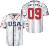 Custom Men American Flag Jersey Men's America Baseball Jerseys Patriotic Jerseys 4th of July Shirts USA Flag America Gifts