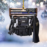 Personalized Christmas Police Ornament with Name, Custom Police Gifts, Police Christmas Birthday Gift for Men Dad, Police Ornaments for Christmas Tree Hanging Decorations Gift Police