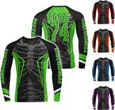 Custom Motocross Racing Long Sleeve Rash Guard Shirt Dirtbike Shirt Motocross Costumes Custom Dirt Bike Jersey for Men