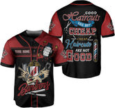 Suseaz Personalized Barber Shop Baseball Jersey Custom Name Shirt 3D for Men Women Scissors Pole Shirts Hairdresser Shop Gift