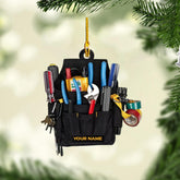 Piratify Personalized Electrician Uniform Ornaments, 2D Flat Acrylic Electrician Outfit Christmas Ornament, Electrician Gift, Ornament Wood D��cor Christmas Tree Hanging Ornament Pine Decorations