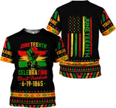 Personalized Juneteenth Shirt, Black History Month Shirt, Independence Day, Freeish Since 1865, African Black American Flag