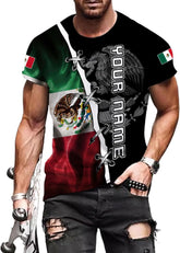 Rivelus Personalized Name Mexican Shirts for Men, Customized Mexico Shirts for Men, Mexico Shirts for Women Mexico Shirt
