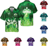 Pretyprints Custom Bowling Hawaiian Shirt 3D Men Women Personalized Button Down Short Sleeve Team Gifts Lover