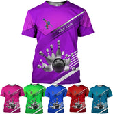 Personalized Bowling Shirts for Men and Women 3D, Bowling Shirts with Name, Custom Bowling Shirts Gift for Bowling Lover2