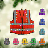 Artparel Personalized Construction Ornament Construction Worker Christmas Ornaments Construction Hard Hat Ornament Xmas Construction Worker Gifts Construction Hard Ornament Gift Xmas (Construction 2)