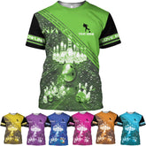 Personalized Name Bowling Shirts for Women 3D, Bowling Shirts with Name, Custom Bowling Shirts Gift for Bowling Lover