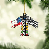 Royal Fight Personalized Racing Ornament Race Car Ornament Custom Drag Racing Christmas Ornaments Gift for Racing Lovers Drag Racing Ornament Racer Gifts (RC 10)