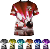 Personalized 3D All Over Print Bowling T Shirt, Men Bowling Shirts, Women Bowling Tshirt, Bowling Team Uniform, Bowling