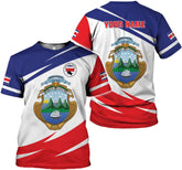 MoonArt Personalized Costa Rica Shirt Costa Rica Tshirt Costa Rica Shirts for Men & Women Costa Rican Pride Shirt Costa Rica