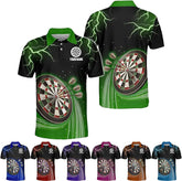 Riveprints Personalized Name Dart 3D Polo Shirt, Dart Shirts, Mens Dart Shirts, Funny Dart Tshirts, Dart Team Shirts Gifts