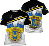 Personalized Name Ukraine Shirt 3D, Ukraine Tshirt Unisex for Men and Women, Custom Ukrainian Tshirt S-5XL