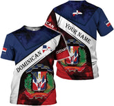 MoonArt Personalized Dominican Republic Shirts 3D, Republica Dominicana Tshirt, Gift Dominican Republic Flag Proud T Shirt