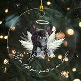 MAPrints Personalized Dog Ornament, Upload Image, Custom Photo Dog Ceramic Memorial Ornament, Dog First Christmas Ornament 2024, Pet Ornaments, Dog Memorial Gifts for Loss of Dog (Dog 4)