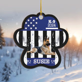 MAPrints Personalized Police Ornaments, Police Christmas Shape Flat Ornament, Police Hanging Ornament Printed, Police Officer Ornament, Police Hat Ornament, Police Car Ornament (PL 10)