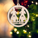 MAPrints Personalized Name Motorcycle Wood Ornament, Motorcycle Christmas Wooden Ornament, Biker Gifts, Motorcycle Gifts, Motorcycle Home Decor Ornaments for Motorcycle Lovers (Style 7)