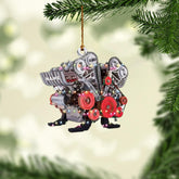 Woseprints Personalized Mechanic Tools Flat Ornaments, Custom Mechanic Plastic Ornaments for Christmas Tree, Mechanic Worker Lover, Gift Ornament Christmas Tree Hanging Pine Decorations (Mechanic3)