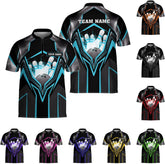 Ligthuy Personalized Bowling Jersey 3D, Bowling Shirts for Team, Bowling Shirt Unisex for Men Women, Bowling Shirts for Men