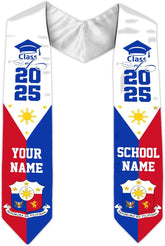 Customize Filipino Graduation Sash, Philippines Graduation Stole, Philippine Graduation Sash 2025