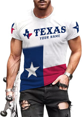 Rivelus Personalized Texas Flag Shirt and Map Dont Mess with Texas, Customize Name Texas Shirts for Men Women Adult Size