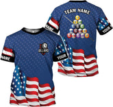 MoonArt Personalized Billiard Shirts 3D Billiard Shirt Custom Billiard Flag Shirt Men's Pool Billiards Shirt 8 Ball Men Women