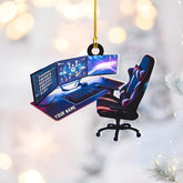 Personalized Computer Ornament, Computer Ornaments for PC Game Player, Computer Christmas Ornament, Computer Gamer Ornament, Computer Ornaments for Christmas Tree, PC Decorations Gaming (ON638)