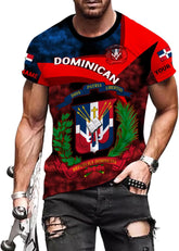 Ligthuy Personalized Dominican Shirt 3D, Dominican Republic Shirts, Dominican Flag Unisex Republica Dominicana Shirt S-5XL