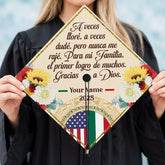 Pretyprints Mexican American Graduation Cap Topper, Mexican Grad Cap Topper, Mexico Graduation Decoration Class of 2025