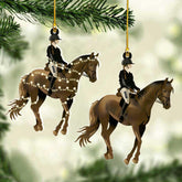 Artparel Custom Horse Ornament Gift Idea for Horse Lover Horse Gifts for Girl Equestrian Girl Christmas Ornaments Ornaments for Christmas Tree Horse Gifts for Girl Love Horse Christmas (Horse8)