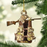 Artparel Personalized Hunting Ornament, Hunter Vest Ornament, Custom Hunting Christmas Ornament, Gifts for Hunting Lovers (Hunting 2)