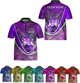 Mostprints Personalized Bowling Jersey 3D, Bowling Shirts for Team, Bowling Shirt Unisex for Men Women, Bowling Shirts for Men