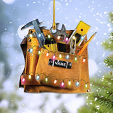 mostprints Personalized Mechanic Tools Ornaments, Custom Mechanic Christmas Ornaments, Mechanic Worker Lover, Gift Ornament Christmas Tree Hanging Pine Decorations, Mechanic Gift (M10)