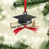 AOVL Graduation Ornament, Graduation Ornaments Class of 2023, Graduation Cap and Scroll Xmas Gift, Graduation Christmas Xmas Tree Ornaments, Gifts for Graduate, School Ornaments (HGRA5)