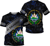 AOVL Custom El Salvador 3D Shirt for Men Camiseta De El Salvador Flag Shirt Salvadorans Pride Jersey El Salvadoreña Tshirt