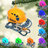 HomeDesign Personalized Rock Climbing Ornaments Custom Climbing Ornament Rock Climber Ornament, Mountain Climbing Bag, Climber Gift Bouldering Gifts Ornament Christmas Hanging Ornament (CL 2)