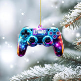 Personalized Video Game Controller Ornament, Custom Gamer Ornament Christmas Ornaments Gaming Controller Gift for Gamer, Gaming Ornaments for Christmas Tree Decorations 2D Gaming Ornaments (G12)