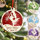 Intenprints Personalized Colorguard 2024 Colorguard Christmas Ornament, Custom Marching Band Colorguard Ornament Christmas Color Guard Gifts for Flag Ornament (Acrylic, Style 5)