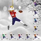 TinoShop Personalized Softball Acrylic Ornament Custom Name & Number Ornaments 2024 for Girl Coach Softball, Softball Gloves Ornament Custom, Softbal Ornament, Softball Ornament Softball Lover (ON467)