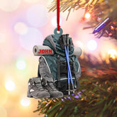 Artparel Personalized Hiking Bag Ornaments Hiking Bag Christmas Ornament Hiking Lover Christmas Camping Christmas Camping Gift Camping Hiking Camping Flat Ornaments