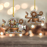 Podagree Personalized Film Clapboard Ornament Movie Clapper Christmas Ornaments Film Clapboard Ornament Film Clapper Ornament Director Clapboard Christmas Ornament Movie Clapperboard Theater (CFL6)