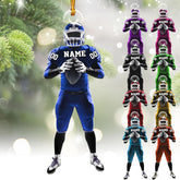Artparel Personalized Football Ornament Customized Football Christmas Ornaments Football Ornament Christmas Hanging D��cor Gift for Football Fans Football Gifts Gift for Football (FBH 3)