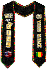 African American Graduation Sash, Graduation Stole Customize, African Graduation Sash, Graduation Stole Class of 2025