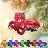 Artparel Personalized Climbing Ornaments Rock Climbing Christmas Ornament Rock Climber Ornaments Climber Lover Mountaineer Ornament Gift for Men Women Gift for Climber (CLB7)