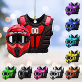 Personalized Dirt Bike Acrylic Ornament, Dirt Bike Christmas Ornament 2024, Dirt Bike Player Ornament, Dirt Bike Tree Decor, Motocross Dirt Biker Ornaments for Christmas Tree (Style 8)